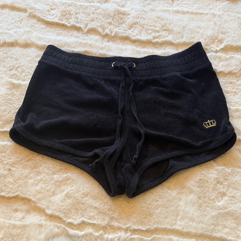 Juicy Couture Black Label - Black Terry Women's Shorts